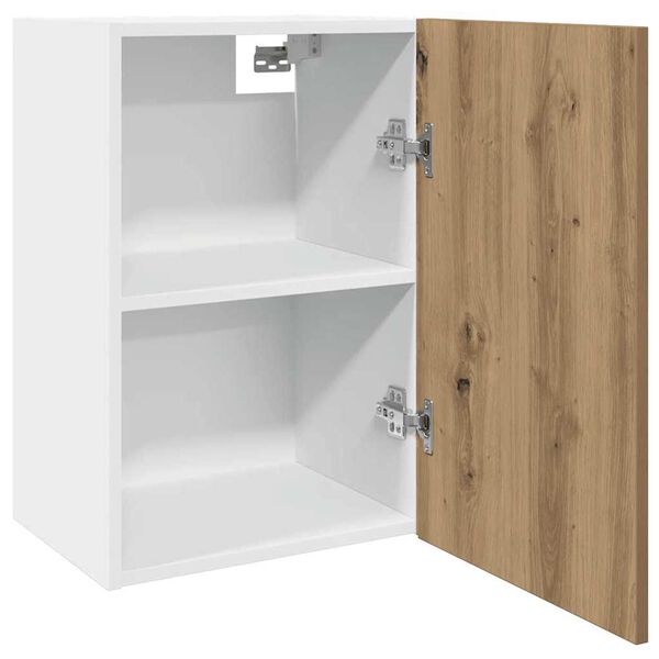 vidaXL Висящ шкаф "Lyon", дъб Artisan, 40x31x60 см, инженерно дърво