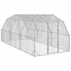 vidaXL Пилешки бяг 2,5x6x2,25 m Поцинкована стомана