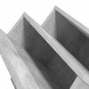 vidaXL Етажерка за списания с рафт Бетоново сиво 65 x 53 x 28,5 см
