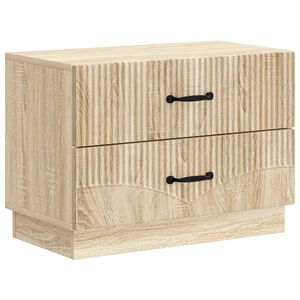 vidaXL Нощен шкаф Дъб сонома 62 x 34,5 x 44,5 см Инженерна дървесина