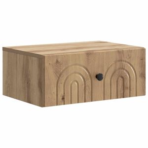 vidaXL Спален шкаф с монтаж на стена Дъб артизан 49 x 34,5 x 20 см