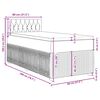vidaXL Боксспринг легло с матрак, тъмнозелено, 80x200 см, кадифе