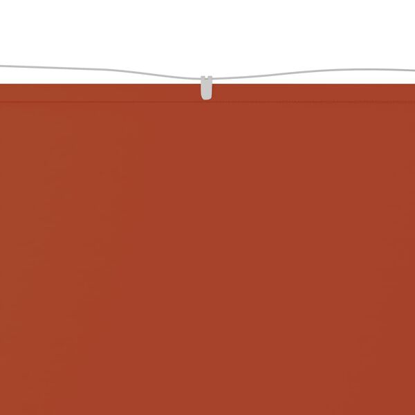 vidaXL Вертикален сенник, теракота, 140x360 см, оксфорд плат