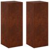vidaXL Стойка за растения 2 pcs Ръждясало 30 x 30 x 80 cm