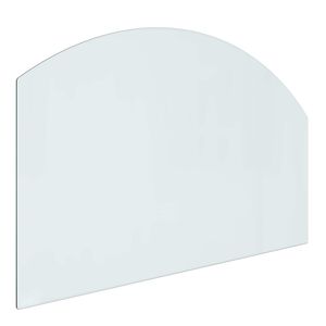 vidaXL Стъклена плоча за камина Прозрачен 80 x 50 cm Стъкло