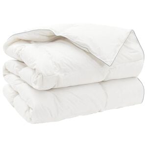 vidaXL Завивка FULDA 200 x 200 cm Зима 300 GSM 90% гъши пух Бяло
