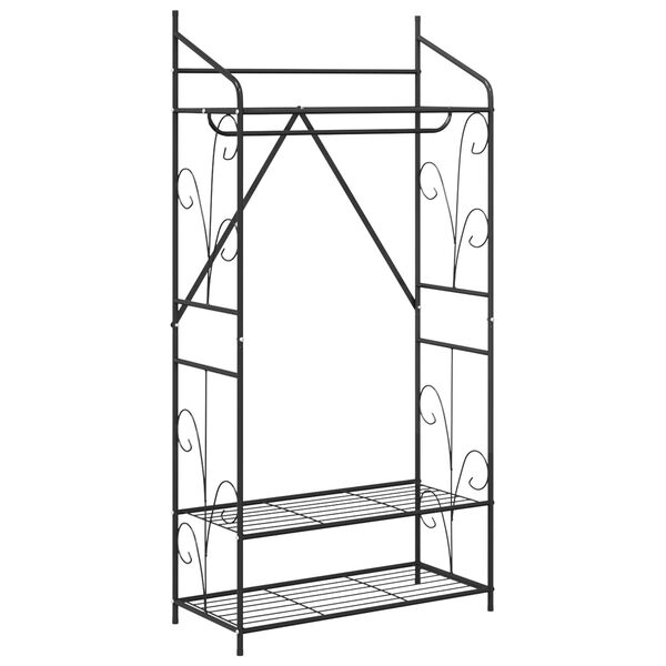 vidaXL Отворен Гардероб Едноцветен 78 x 36 x 158 см