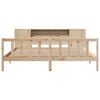 vidaXL Легло с етажерка за книги, без матрак, 180x200 см, бор масив