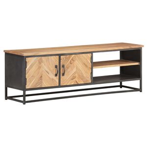 vidaXL ТВ шкаф, 120x30x40 см, акациево дърво масив