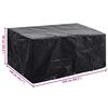 vidaXL Покривало за градински мебели 8 капси 240 x 140 x 90 см