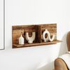 vidaXL Стенен шкаф, 70x16,5x30 см, старо дърво, инженерно дърво