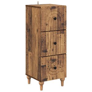 vidaXL Чекмеджетен шкаф 33 x 34,5 x 90 см Инженерна дървесина