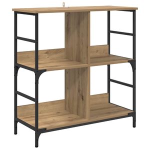 vidaXL Рафт за книги 4 нива 78.5 x 33 x 82 см Инженерна дървесина
