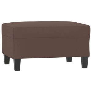 vidaXL Табуретка, кафява, 70x55x41 см, изкуствена кожа