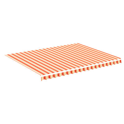 vidaXL Резервно платнище за тенти, жълто и оранжево, 4,5x3,5 м