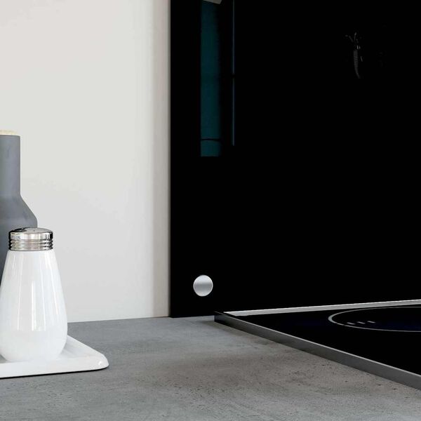 vidaXL Кухненски гърбове, 2 бр, черен, 80x60 см, закалено стъкло