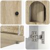 vidaXL Къща за котки Сонома 85 x 55 x 50,5 см Инженерно дърво