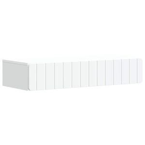 vidaXL Стенен страничен масичка Бяло 87,5 x 34,5 x 17 см