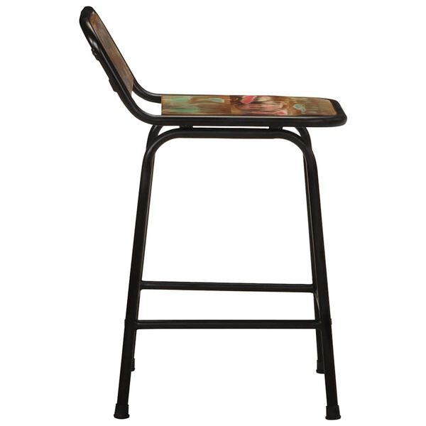 vidaXL Бар табуретки, 4 бр, 46x35,5x70 см, регенерирана дървесина