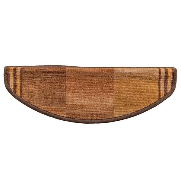 vidaXL Самозалепващи стелки за стълби, 10 бр, 65x21x4 см, кафяви