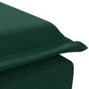 vidaXL Масажна кушетка с болстер, тъмнозелена, кадифе