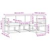 vidaXL Комплект дивани за открито 4 pcs Натурален и Бежов