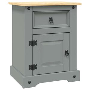 vidaXL Нощно шкафче, мексикански бор, стил Корона, 53x39x67 cм