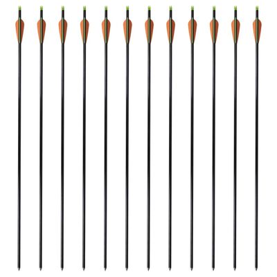 Стандартни стрели за съставен лък 30" 0,8 см, 12 бр, фибростъкло