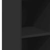 vidaXL Висок шкаф, черен, 40x41x124 см, инженерно дърво