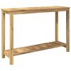 vidaXL Градинска конзолна маса Бяло измиване 108,5 x 35 x 75 см