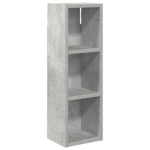 vidaXL Банен стенен шкаф с рафт Бетонно Сиво 20 x 16 x 62,5 см
