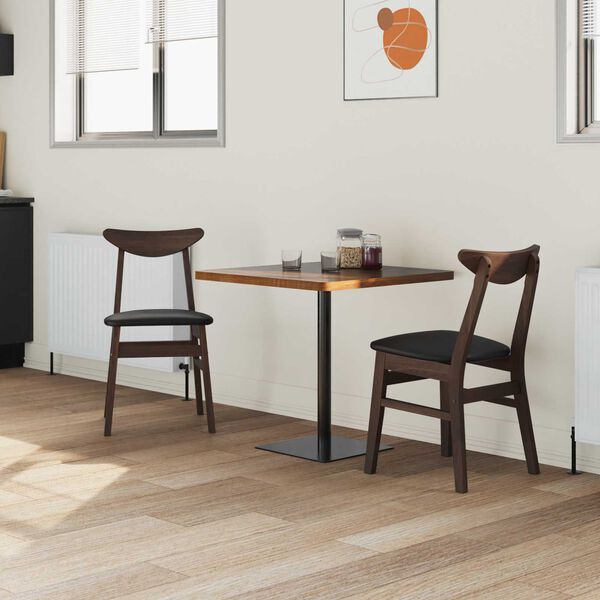 vidaXL Обедени столове 2 pcs Светло кафяво 42 х 47.5 х 81 см