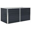 vidaXL Повдигната леха, 160x80x45 см, поцинкована стомана, антрацит
