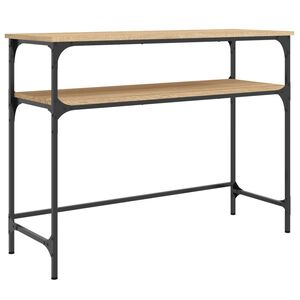 vidaXL Конзолна маса, дъб сонома, 100x35,5x75 см, инженерно дърво