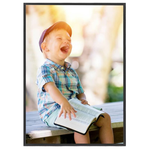 vidaXL Фоторамки за колаж, 3 бр, за маса, черни, 18x24 см, МДФ