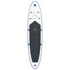 vidaXL Комплект надуваем стендъп падъл борд с платна, синьо и бяло