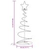 vidaXL LED коледна елха 80 светодиода топло бяло 120 см
