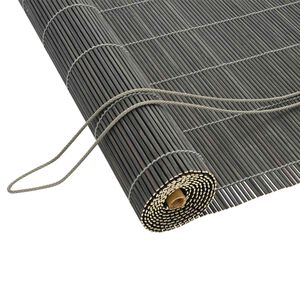 vidaXL Ролетна щора Сиво 80 x 220 cm Бамбук