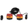 vidaXL Светлини за ремарке 2 бр червени 10,5x7,5x10 см 12V крушка