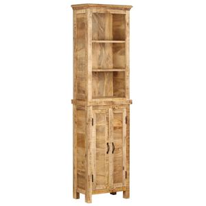 vidaXL Етажерка за книги, 50x30x180 см, мангово дърво масив