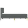 vidaXL Рамка за легло с матрак Тъмен сив 120 x 190 cm текстил