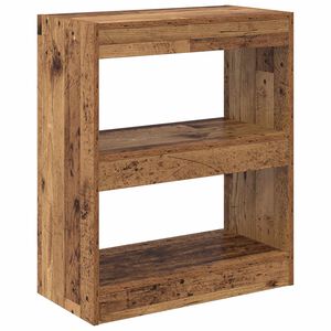 vidaXL Шкаф за книги 2 нива 60 x 30 x 72 см Инженерна дървесина
