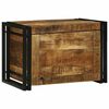 vidaXL Кутия за съхранение Кафяв и черен 60 x 40 x 41 см