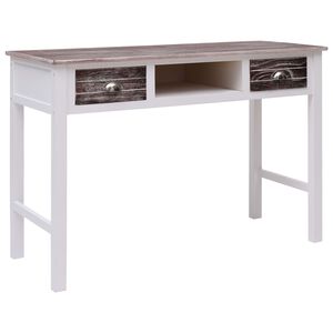 vidaXL Писалище, кафяво, 110x45x76 см, дърво