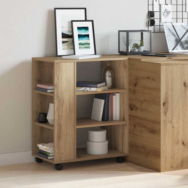 vidaXL Шкаф за повиване Artisan Oak 60x35x75 cm Инженерна дървесина