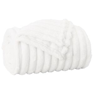 vidaXL Одеяло Бяло 150 x 130 см Мека вълна