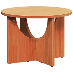 vidaXL Масичка за кафе Кафяво с восъчно покритие 50 x 50 x 35 cm