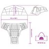 vidaXL Семейна палатка с покрив Синьо 762 x 655 x 218 см тафта