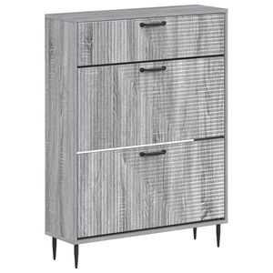 vidaXL Шкаф за обувки HAARLEM 78 x 24 x 103 см Инженерна дървесина