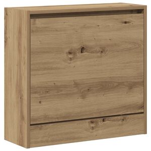 vidaXL Шкаф за обувки 60 x 21 x 57 cm Инженерна дървесина Дъб